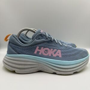 Hoka One One Bondi 8 Women's Size 10 B Blue Running Shoes Sneakers 1127952 SSK